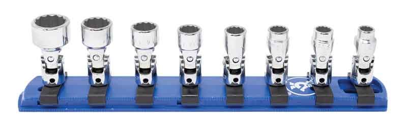 TSU0108R - 8 Piece 1/4" Drive SAE Standard Universal Socket Set, 12-Point