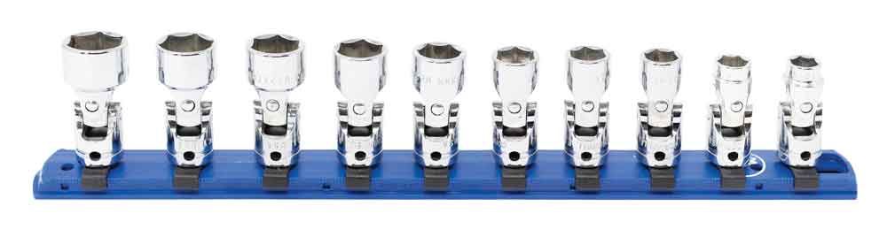 TSUM2210R - 10 Piece 3/8" Drive Metric Standard Universal Socket Set, 6-Point
