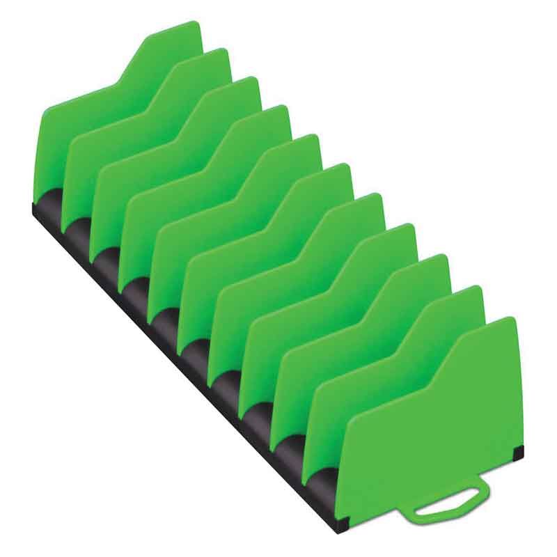 WRK5501 - No-Slip 10 Tool Plier Organizer - Green/Black