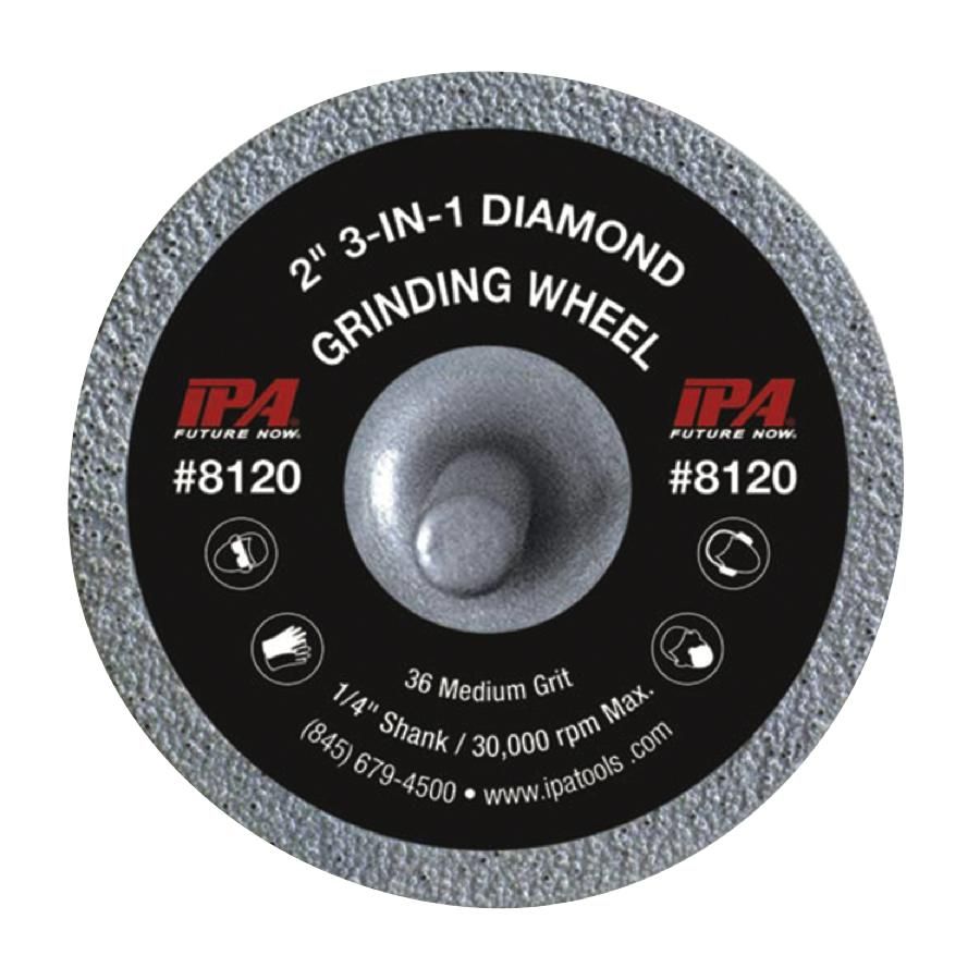 IP8120 - 2" 3-in-1 Diamond Grinding Wheel (36 Grit)