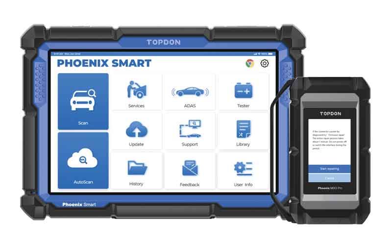 TODPXSMART - TopDon 10.1" OE-Level Scan Tool, Cloud-Based Programming, Adv Protocols