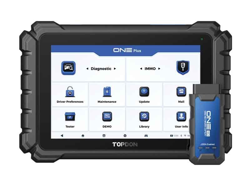 TODTDONEPLUS - TopDon ONE Plus 10.1" Automotive Diagnostic Tool, J2534 Prog.