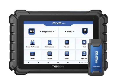 TODTDONEPLUS - TopDon ONE Plus 10.1" Automotive Diagnostic Tool, J2534 Prog.