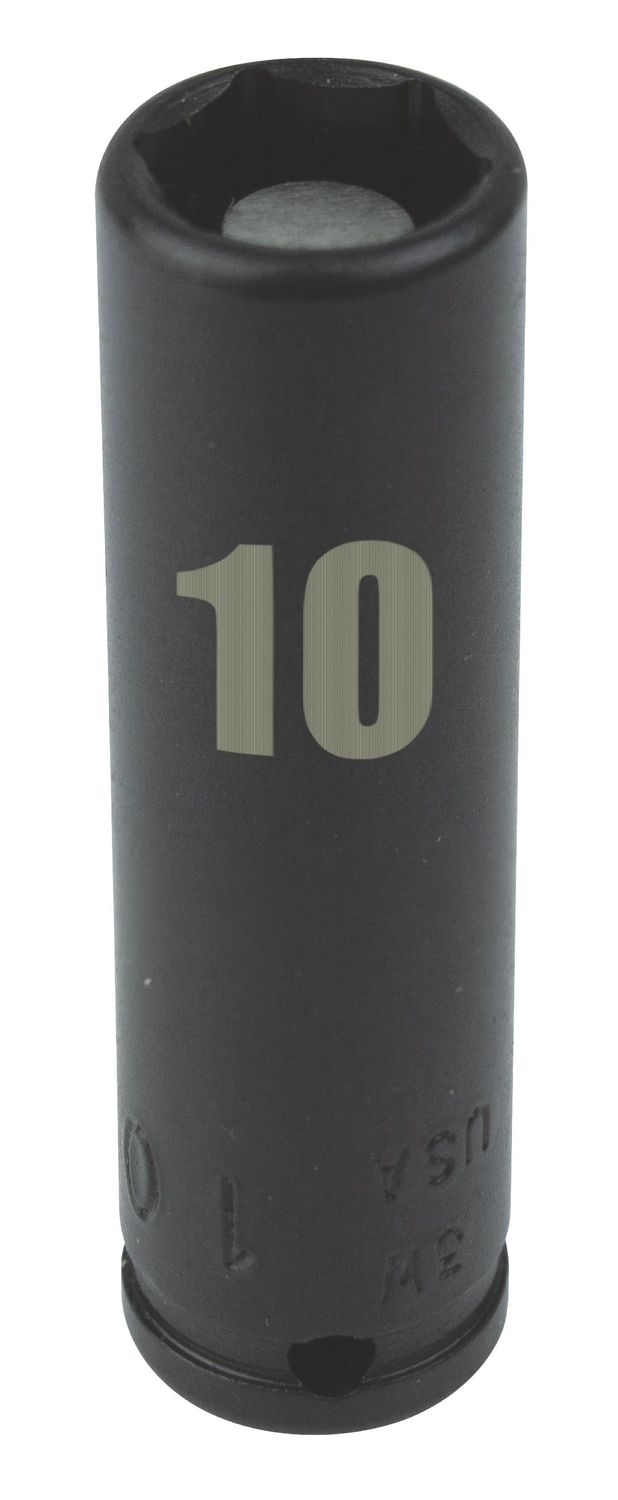 MMS0210R - 1/4" Drive 10mm Deep Spring Loaded Magnetic Socket, 6-Point