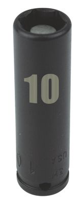 MMS0210R - 1/4" Drive 10mm Deep Spring Loaded Magnetic Socket, 6-Point