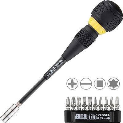 VES2200MBH120K01 - BALL GRIP™ Interchangeable Ratchet Screwdriver 10 Piece Bit Set