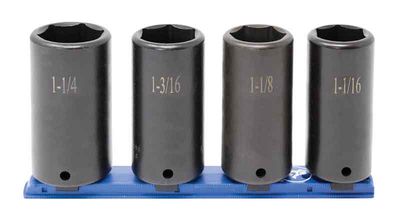 STI3204LR1 - 4 Piece 1/2" Drive SAE Deep Impact Socket Set, 6-Point