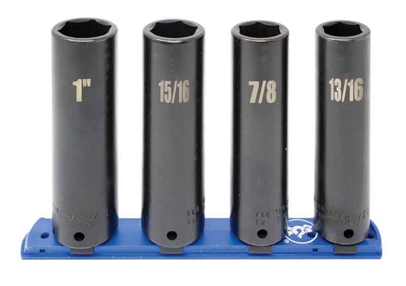 STI3204XLR - 4 Piece 1/2" Drive SAE Extra-Deep Impact Socket Set, 6-Point
