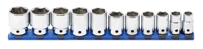 ST3211R - 11 Piece 1/2" Drive SAE Standard Socket Set, 6-Point