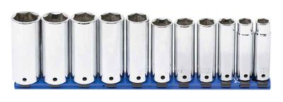 ST3211LR - 11 Piece 1/2" Drive SAE Deep Socket Set, 6-Point