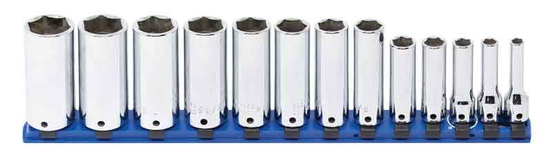 ST2213LR - 13 Piece 3/8" Drive SAE Deep Socket Set, 6-Point