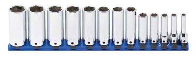 ST2213LR - 13 Piece 3/8" Drive SAE Deep Socket Set, 6-Point