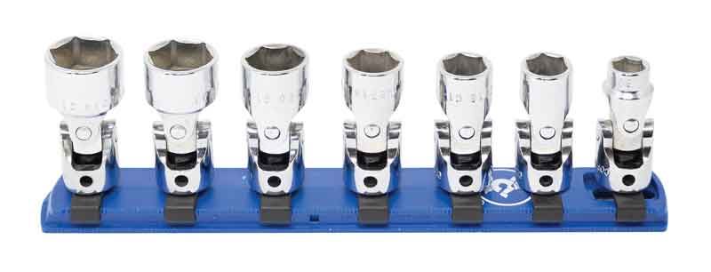 TSU2207R - 7 Piece 3/8" Drive SAE Standard Universal Socket Set, 6-Point