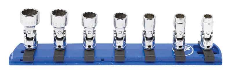 TSUM0107R - 7 Piece 1/4" Drive Metric Standard Universal Socket Set, 12-Point