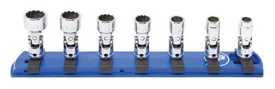 TSUM0107R - 7 Piece 1/4" Drive Metric Standard Universal Socket Set, 12-Point
