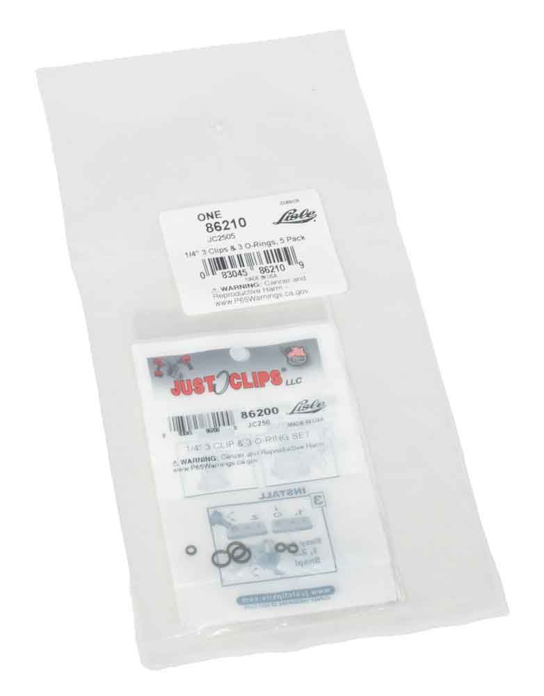 LS86210 - 5-Pack 1/4" Drive Retaining Clip / O-Ring
