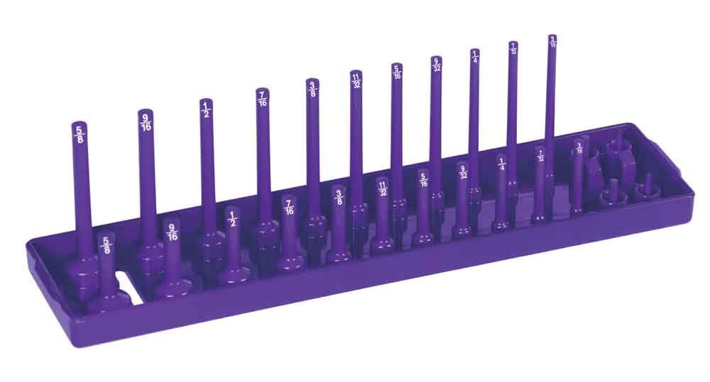 HA1407 - 1/4" Drive SAE 2 Row Socket Tray, Purple