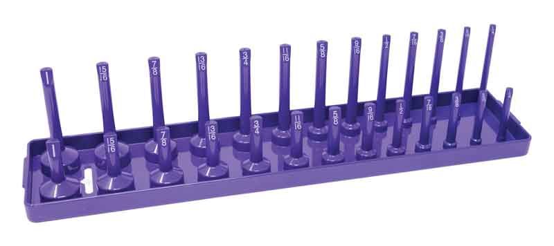 HA3807 - 3/8" Drive SAE 2 Row Socket Tray, Purple