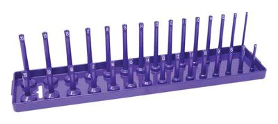 HA3808 - 3/8" Drive Metric 2 Row Socket Tray, Purple