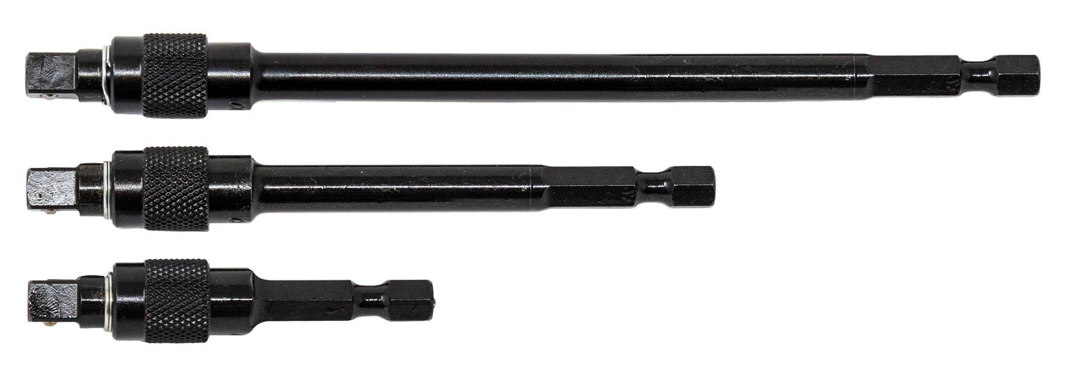 EPH03LKST - 3 Piece 1/4" Square x 1/4" Hex Locking Power Adapter Set