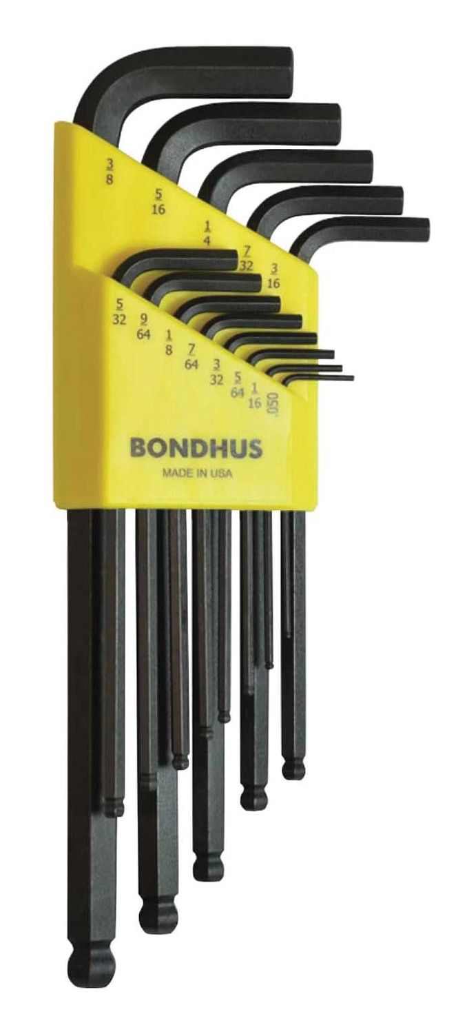 BN10937 - 13 Piece SAE Ball Hex L-Wrench Set - Long