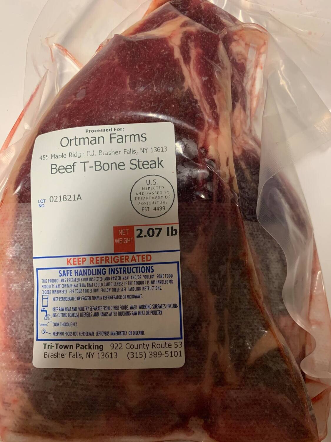 T-Bone Steak 1 lbs