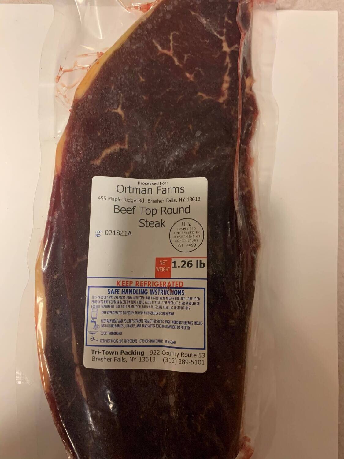 Top Round Steaks 1 lbs