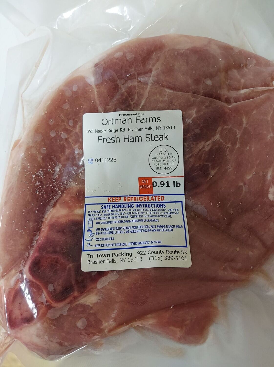Fresh Ham Steak 1.5 lb