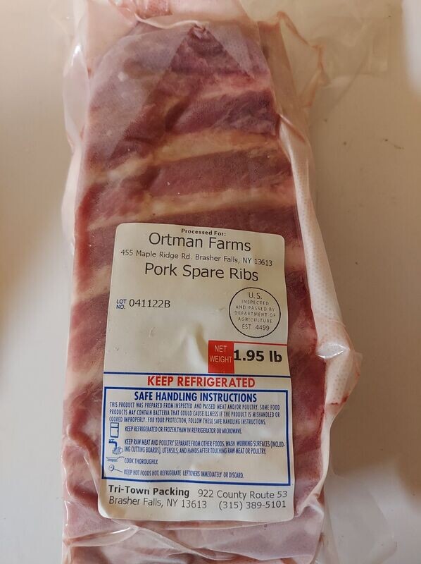 Pork Spare Ribs 3 lbs