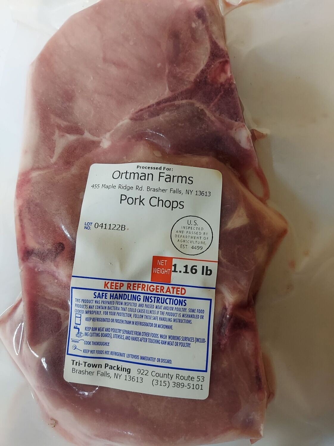 Bone-in Pork Chops 1 lbs