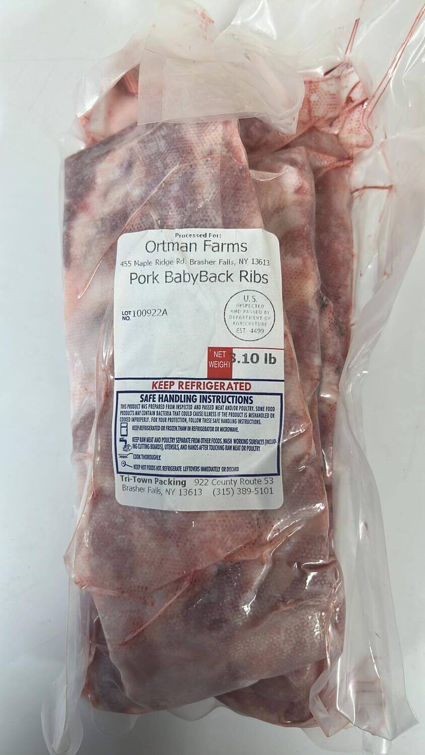 Baby Back Ribs 1.3 lb