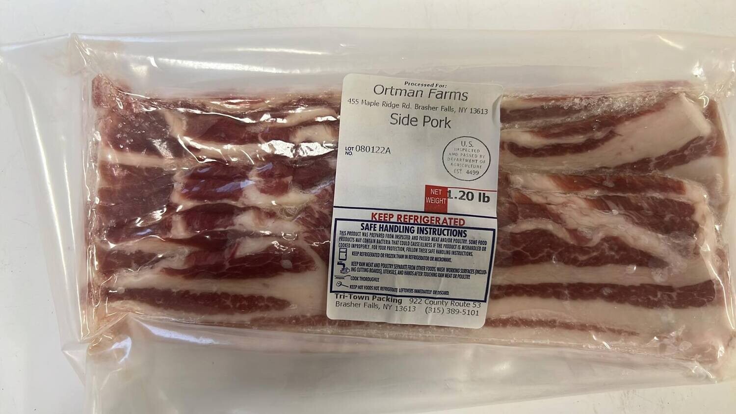 Side Pork .9 lbs