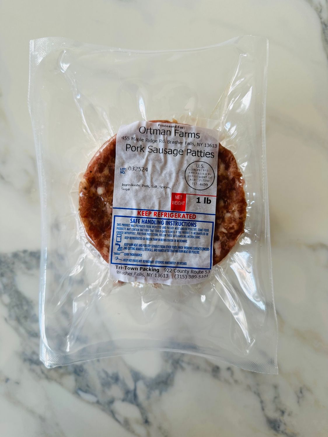 Breakfast Sausage Patties 2 LB Pack