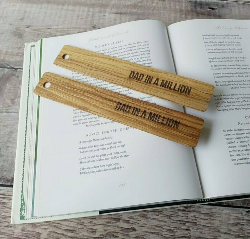 Dad in a million bookmark