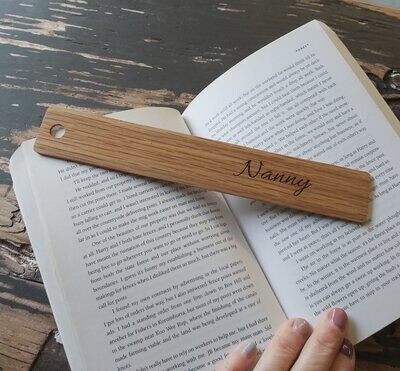 Nanny engraved bookmark