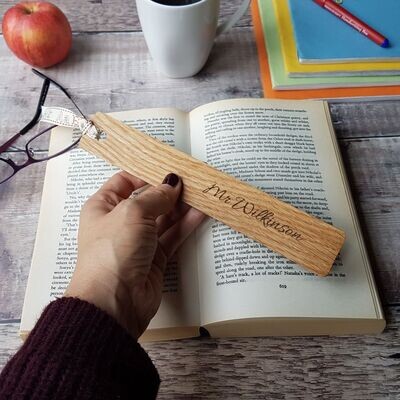 Personalised teachers gifts - bookmark