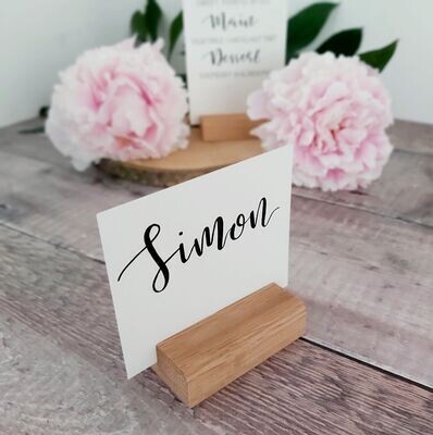 Wedding table place card holders