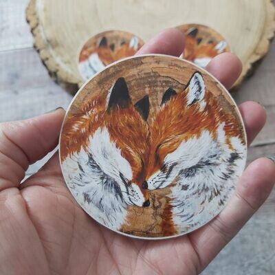 Fox animal sticker