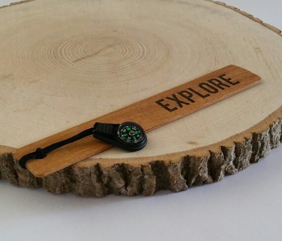 EXPLORE engraved bookmark
