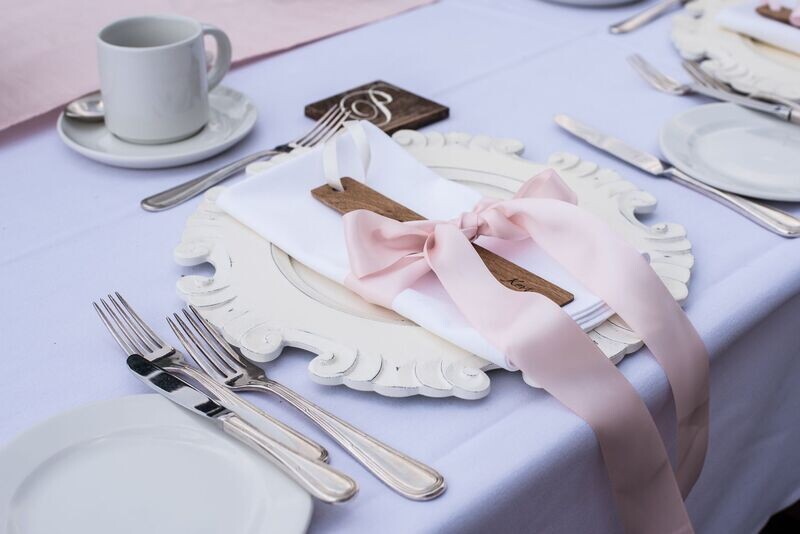Personalised oak bookmark wedding favors