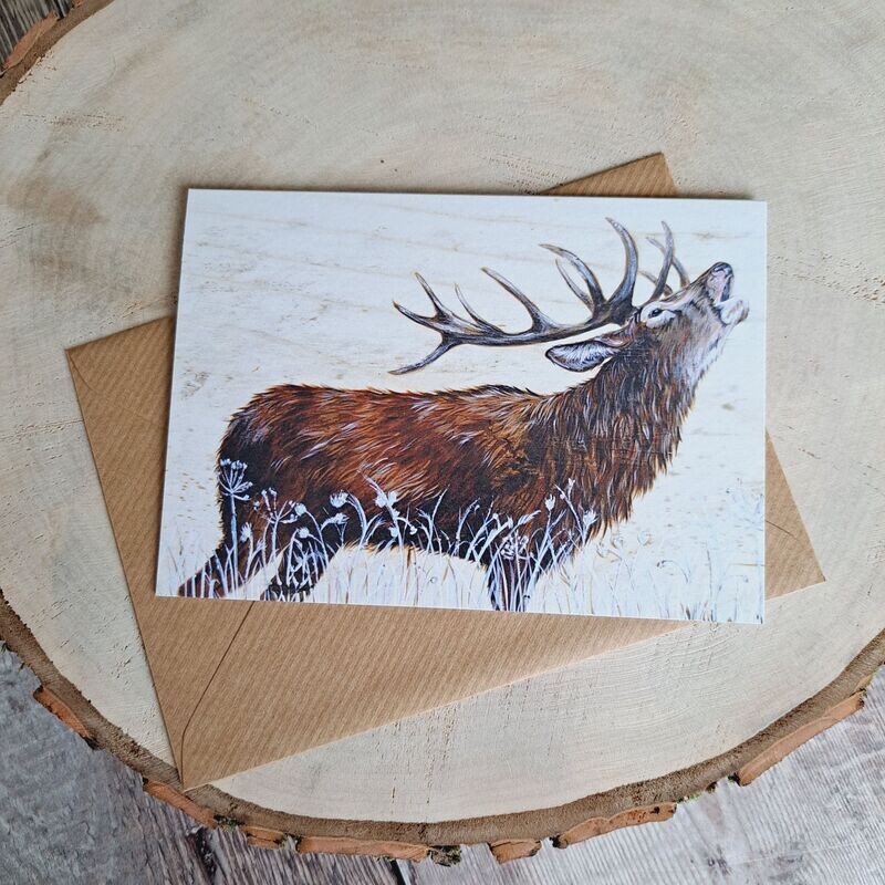Stag Christmas card