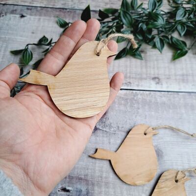 Wooden Robin Christmas decoration (single)