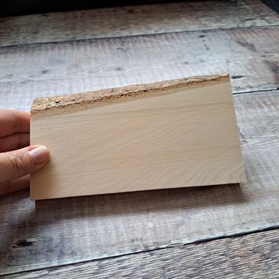 Wood blank with natural edge