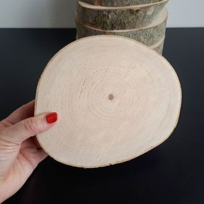 Large chunky wood slices