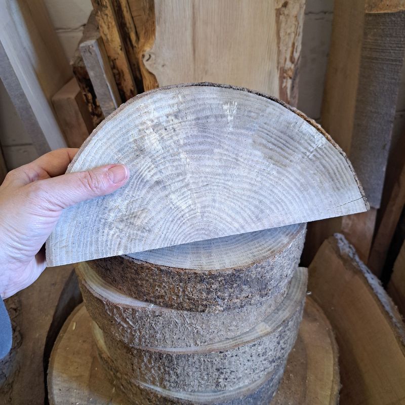 Half round logs