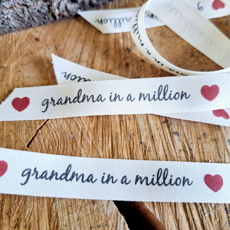 Grandma in a million ribbon