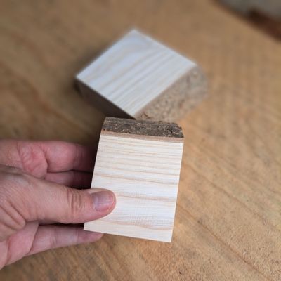 Pair of small maple blanks Pair of small maple blanks