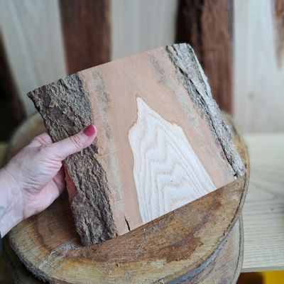 Triple natural edge ash blank Triple natural edge ash blank