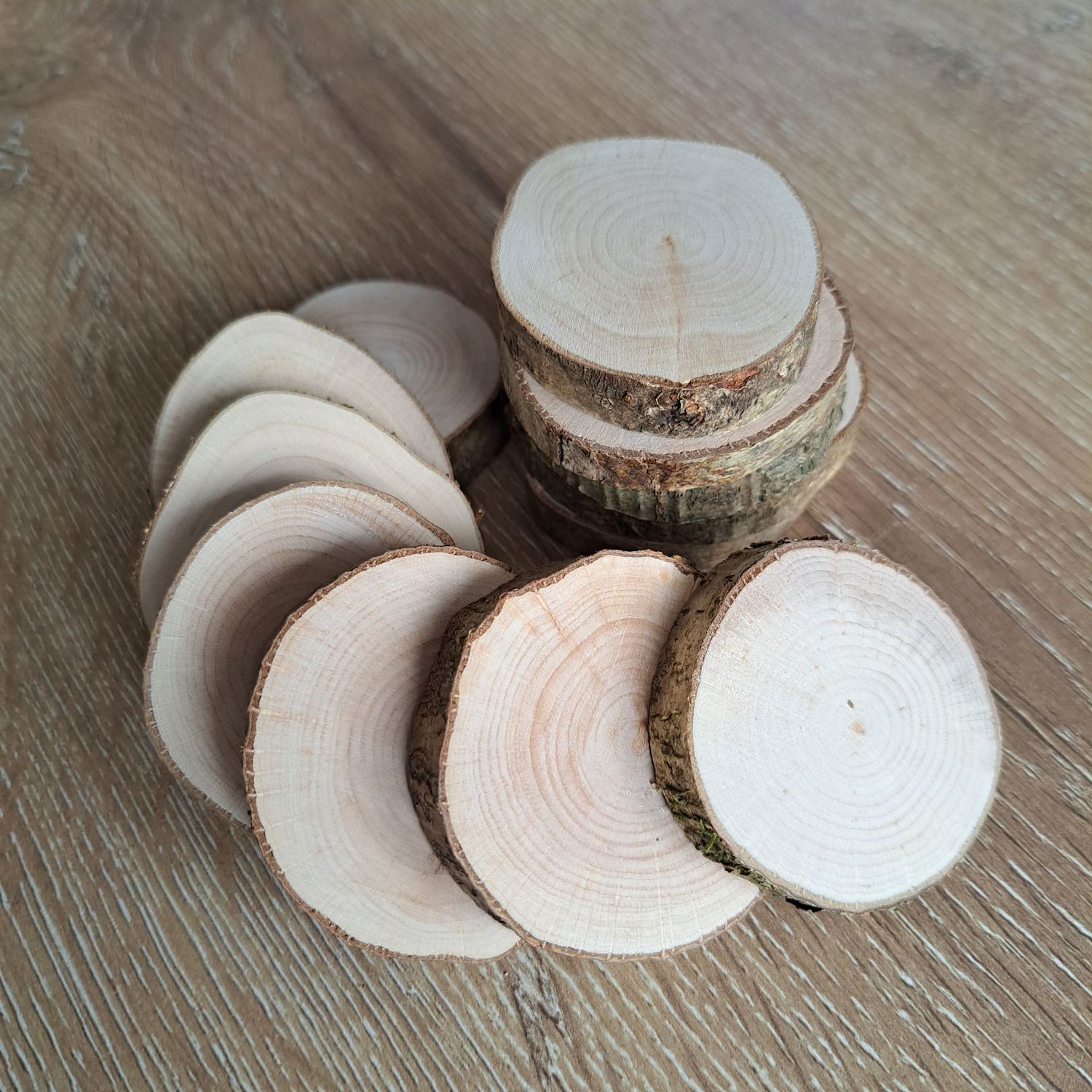5cm - 6cm hazel wood slices 5cm - 6cm hazel wood slices
