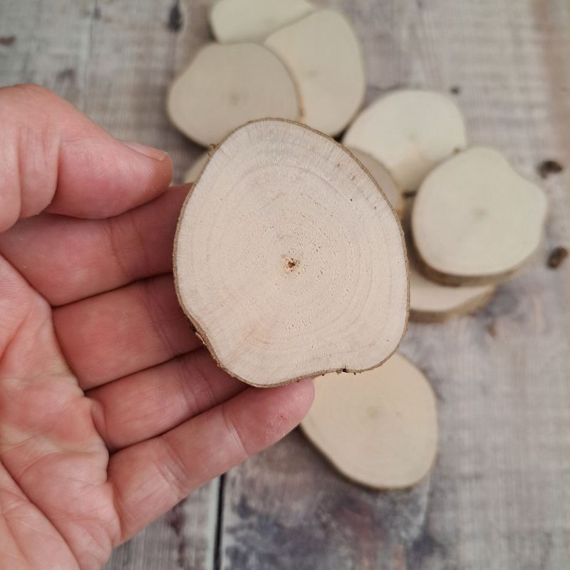 Odd shaped wood slices